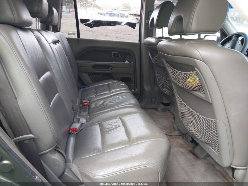 2006 Honda Pilot Ex-L VIN: 5FNYF18606B024485 Lot: 43577083