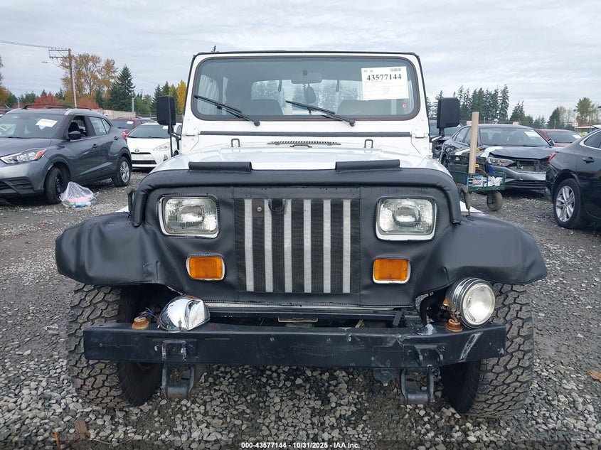 1991 Jeep Wrangler / Yj S VIN: 2J4FY19P5MJ118851 Lot: 43577144