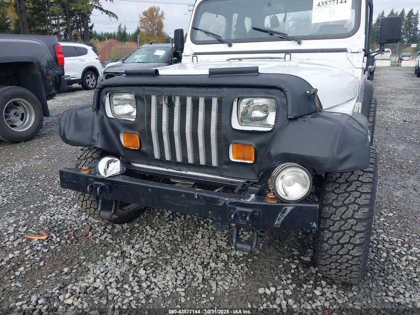 1991 Jeep Wrangler / Yj S VIN: 2J4FY19P5MJ118851 Lot: 43577144