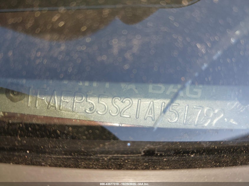 1FAFP55S21A151792 2001 FORD TAURUS photo no. 9