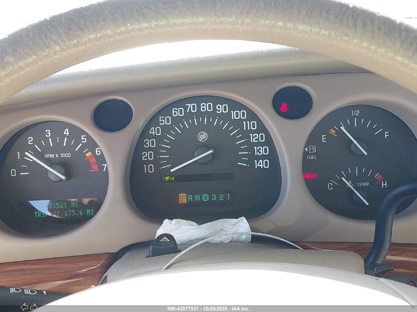 2000 Buick Lesabre Custom VIN: 1G4HP54K7Y4219075 Lot: 43577337