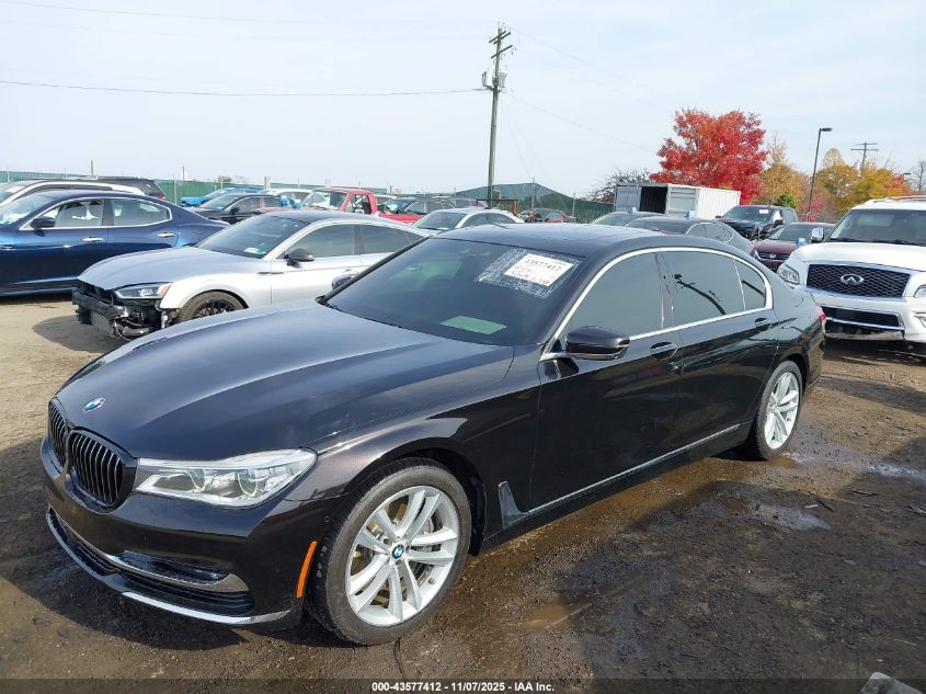 2016 BMW 750I XDRIVE WBA7F2C54GG420942