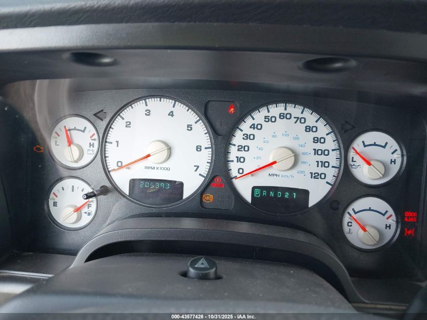 2005 Dodge Ram 1500 Slt/Laramie VIN: 1D7HA18D85S248480 Lot: 43577426