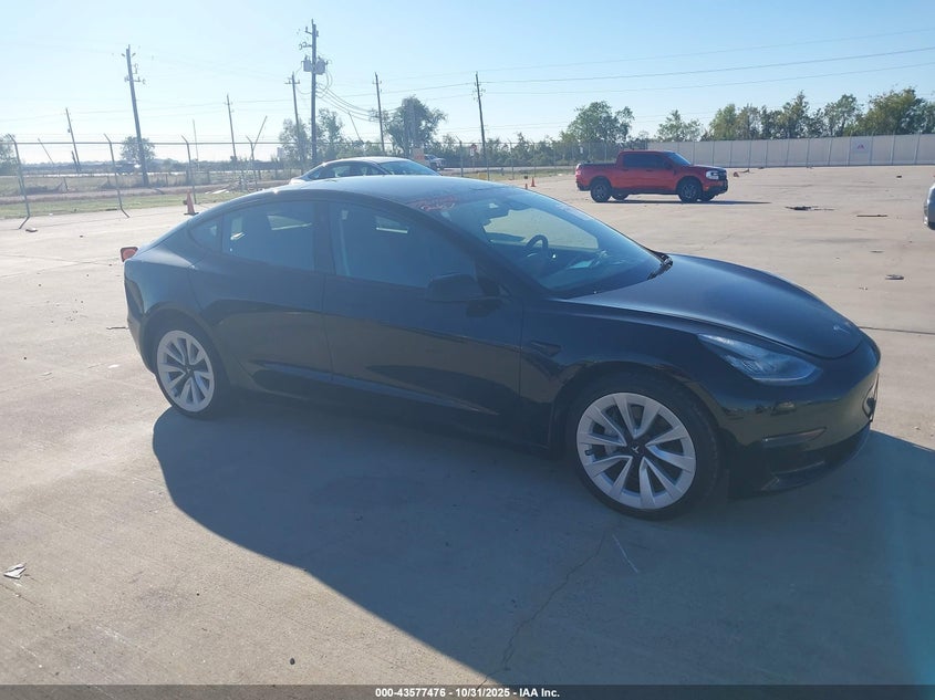 2022 Tesla Model 3 Long Range Dual Motor All-Wheel Drive VIN: 5YJ3E1EB8NF243448 Lot: 43577476