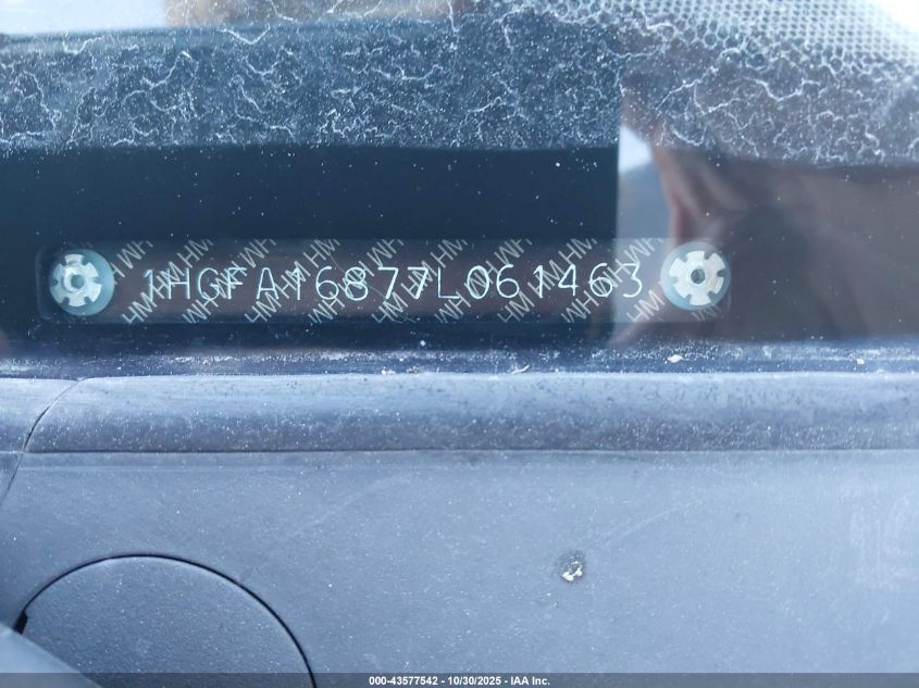 2007 Honda Civic Ex VIN: 1HGFA16877L061463 Lot: 43577542