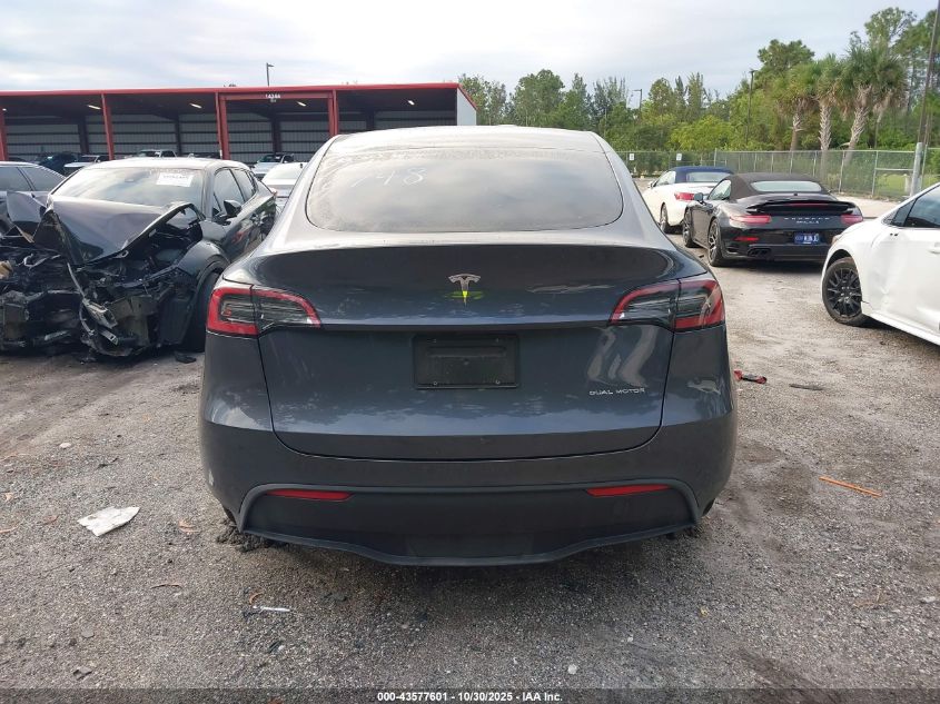 2023 Tesla Model Y Awd/Long Range Dual Motor All-Wheel Drive VIN: 7SAYGDEE2PA206748 Lot: 43577601