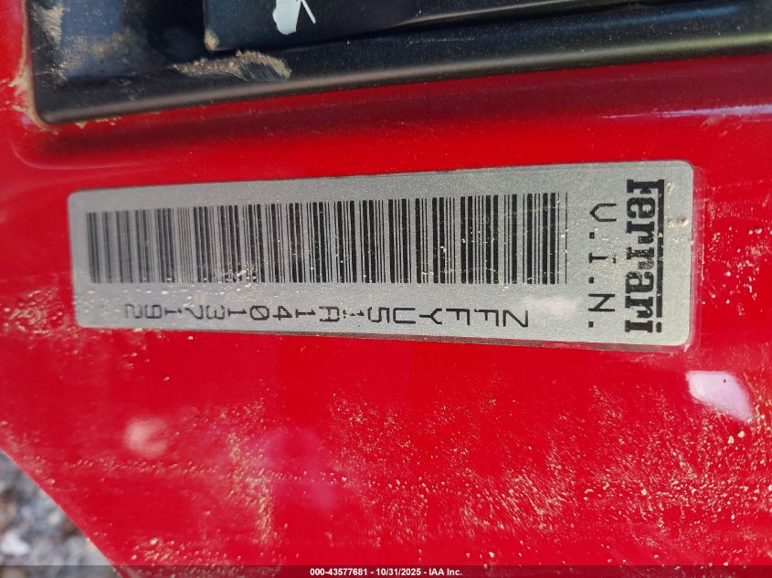 2004 Ferrari 360 Modena Berlinetta VIN: ZFFYU51A140137192 Lot: 43577681