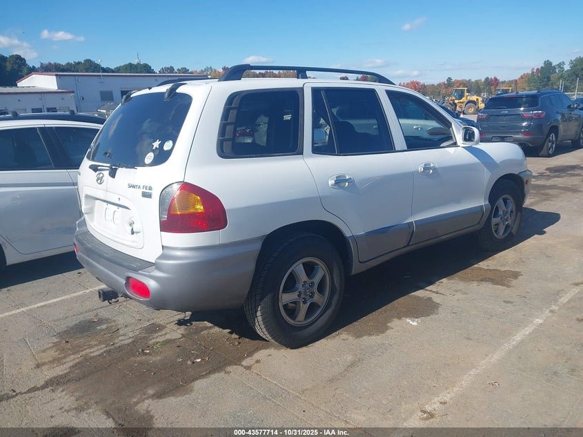 KM8SC13E83U511817 2003 HYUNDAI SANTA FE photo no. 4