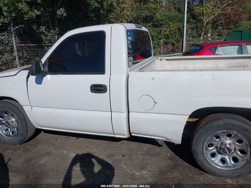 2006 GMC Sierra 1500 Work Truck VIN: 3GTEC14X76G202140 Lot: 43577865
