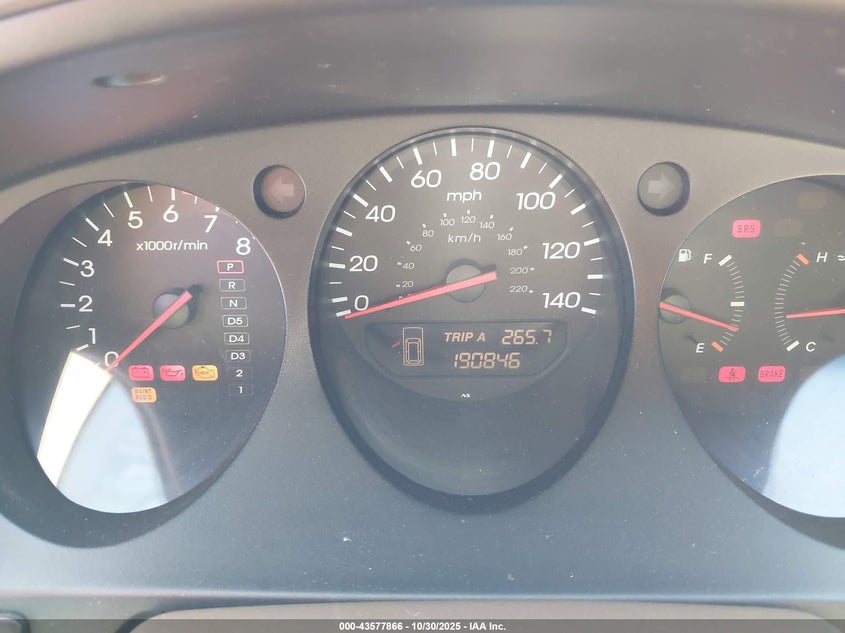 2001 Acura Mdx VIN: 2HNYD18631H539872 Lot: 43577866