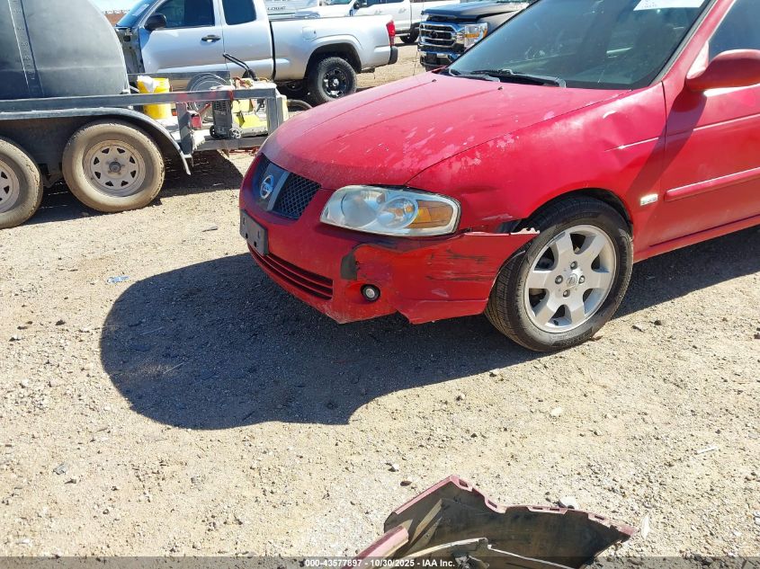 2006 Nissan Sentra 1.8S VIN: 3N1CB51D86L498596 Lot: 43577897