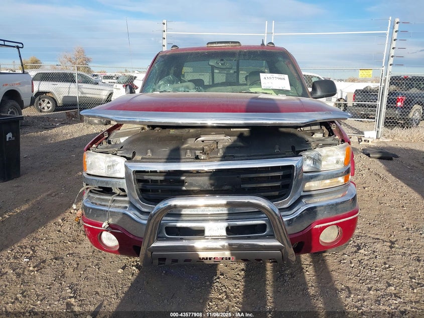 2006 GMC Sierra 1500Hd Sle2 VIN: 1GTGK13U06F164772 Lot: 43577908