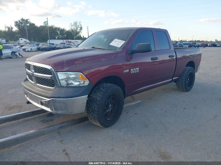 Vin: 1c6rr6ft4js147209, lot: 44072983, ram 1500 tradesman  4x2 6'4 box 20182
