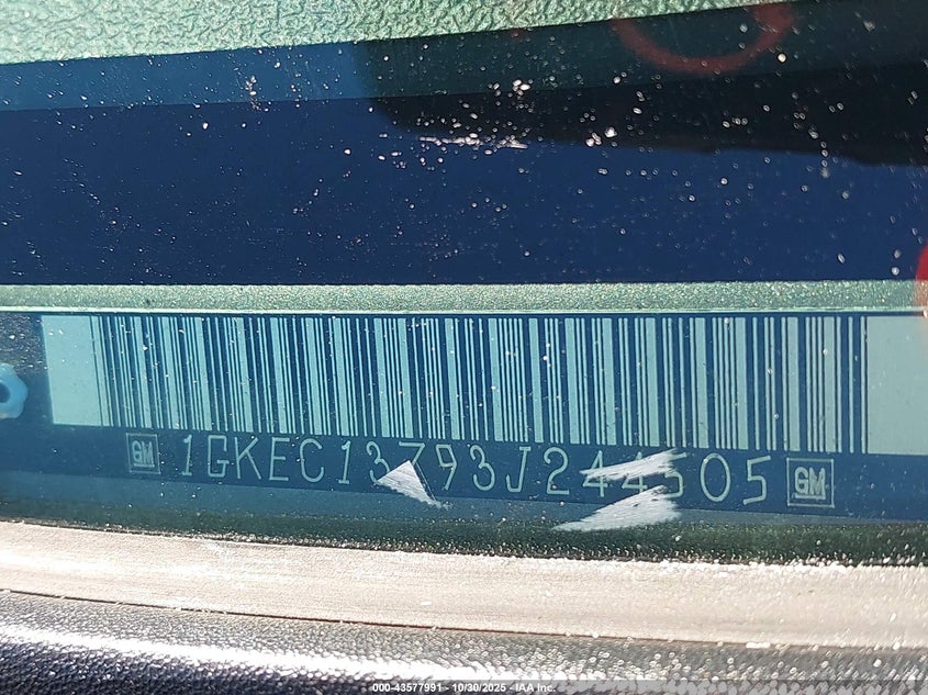 2003 GMC Yukon Slt VIN: 1GKEC13Z93J244505 Lot: 43577991