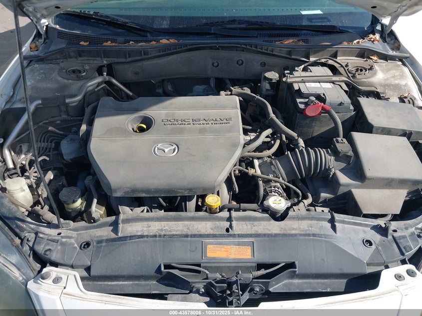 2008 Mazda Mazda6 I Sport Ve VIN: 1YVHP80C785M46274 Lot: 43578006