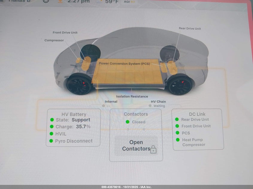 2023 Tesla Model Y Performance Dual Motor All-Wheel Drive VIN: 7SAYGDEF5PF947410 Lot: 43578016
