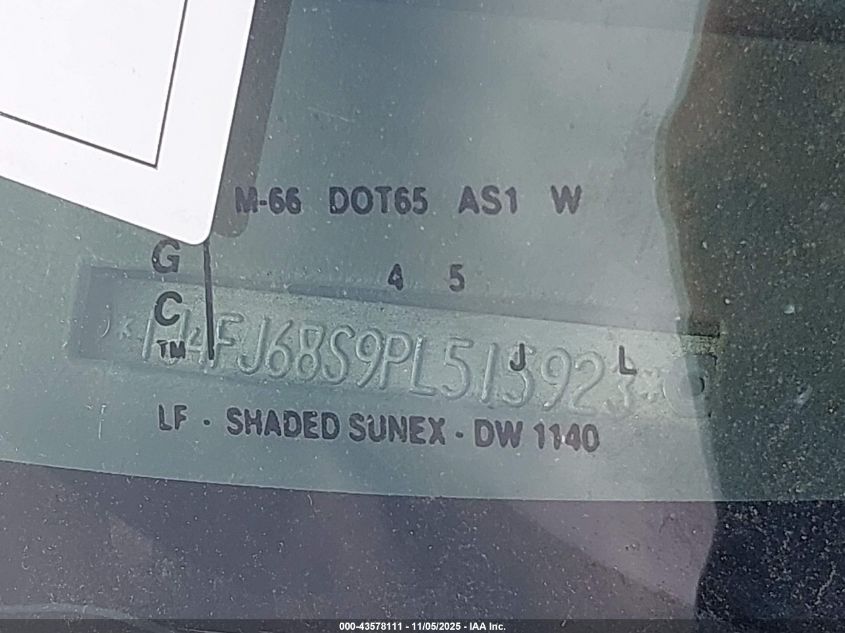 1993 Jeep Cherokee Sport VIN: 1J4FJ68S9PL515923 Lot: 43578111