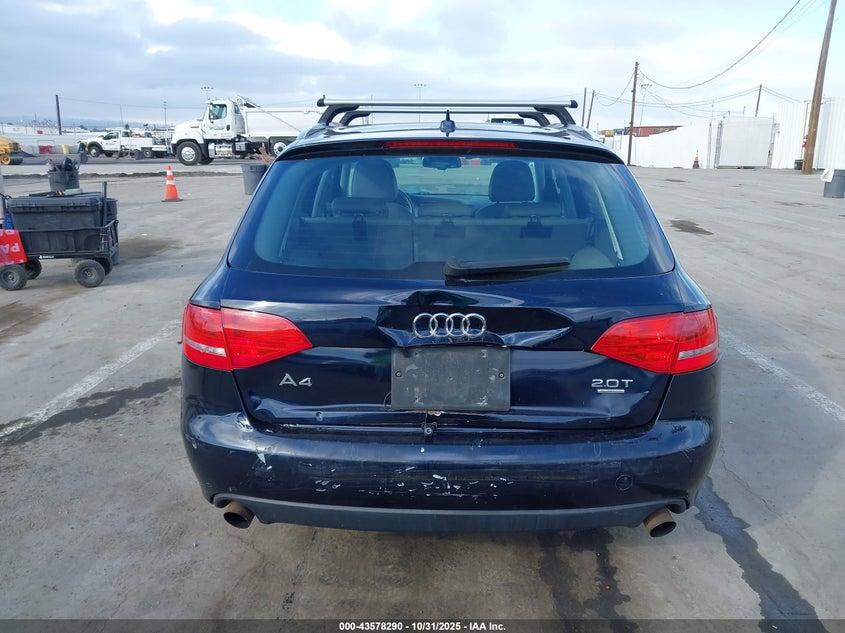 2009 Audi A4 2.0T Avant VIN: WAUGF78K29A138445 Lot: 43578290