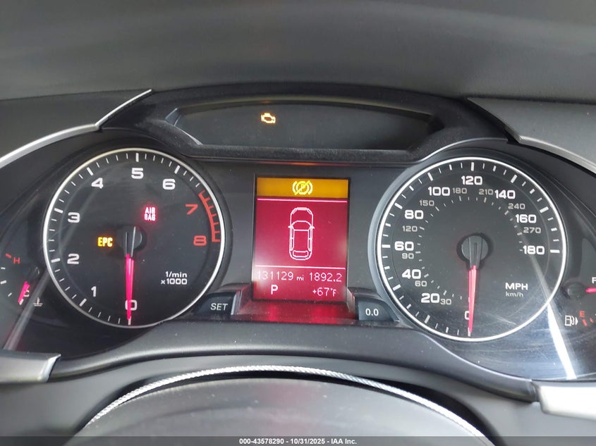 2009 Audi A4 2.0T Avant VIN: WAUGF78K29A138445 Lot: 43578290