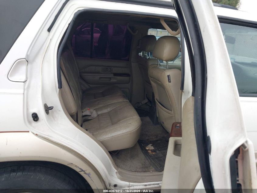 2000 Infiniti Qx4 VIN: JNRAR07Y8YW078539 Lot: 43578312