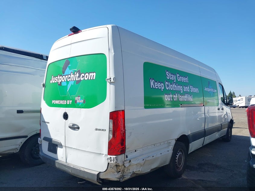 2019 Mercedes-Benz Sprinter 2500 High Roof V6 VIN: W1W4EDHY6KP198280 Lot: 43578392