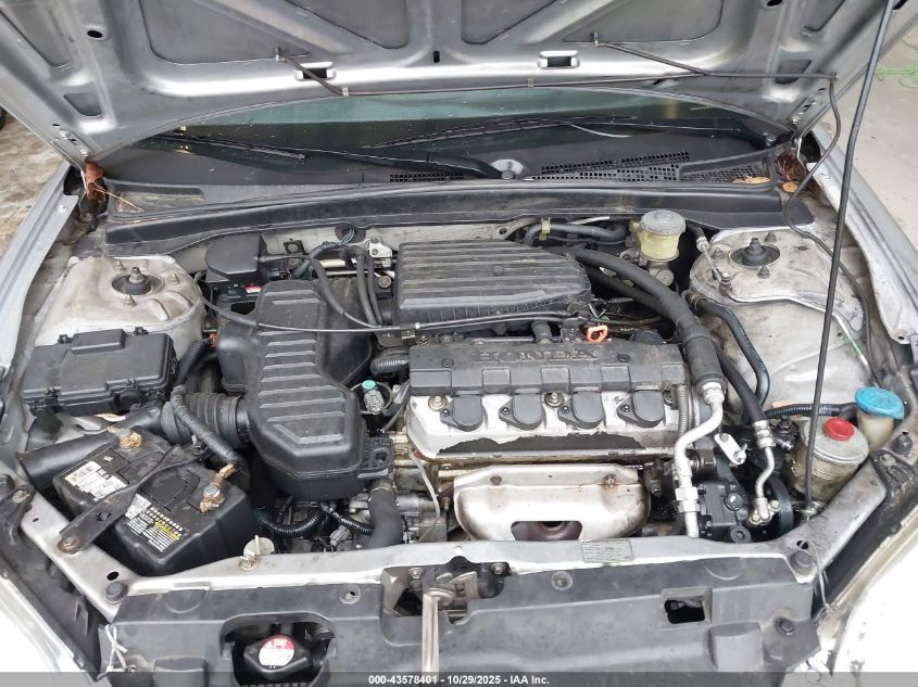 2005 Honda Civic Lx VIN: 2HGES16595H522803 Lot: 43578401