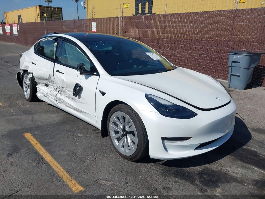TESLA MODEL 3 REAR-WHEEL DRIVE