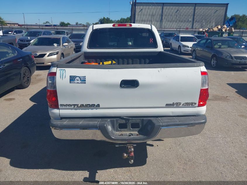 2005 Toyota Tundra Sr5 V8 VIN: 5TBET34195S493255 Lot: 43578699