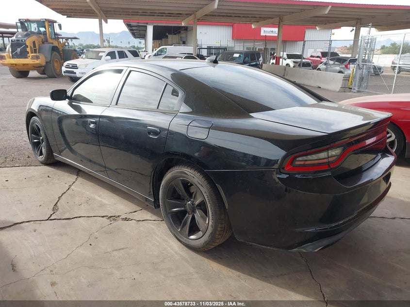 Vin: 2c3cdxhg1gh159387, lot: 44073807, dodge charger sxt 20163