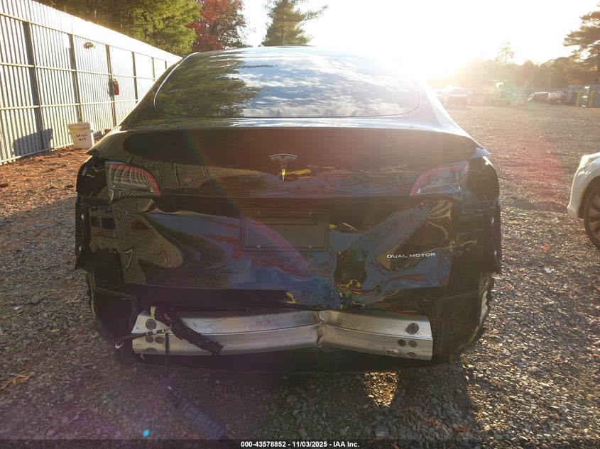 2025 Tesla Model Y Long Range Dual Motor All-Wheel Drive VIN: 7SAYGDEE5SF307925 Lot: 43578852