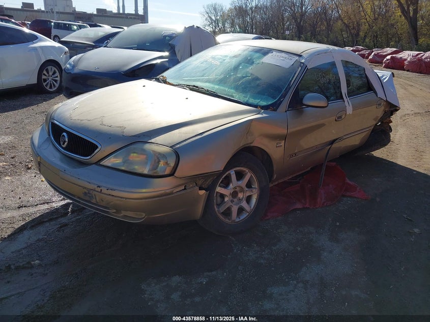 2000 Mercury Sable Ls Premium beige sedan gasoline 1MEFM55SXYG640692 photo #3
