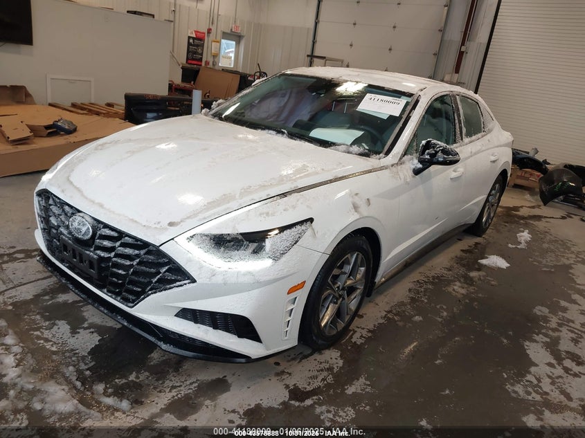 2020 Hyundai Sonata Sel white sedan gasoline 5NPEL4JA1LH046973 photo #3