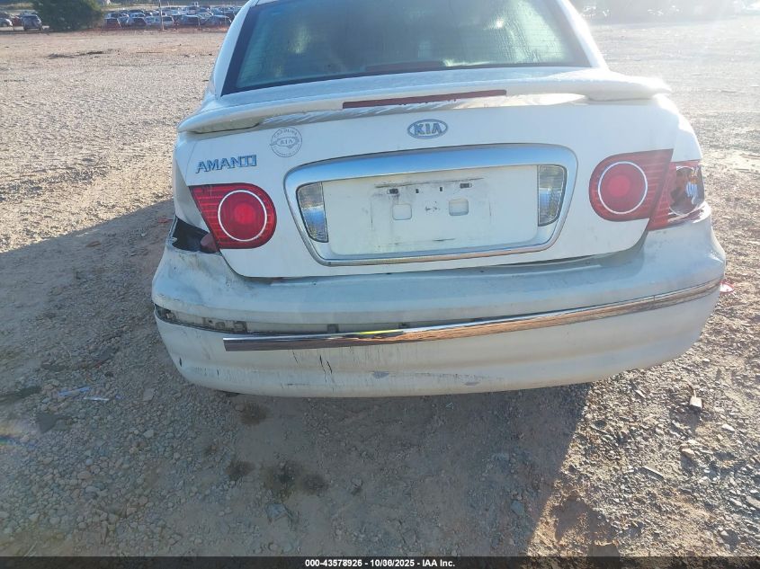 2006 Kia Amanti VIN: KNALD124565102040 Lot: 43578926