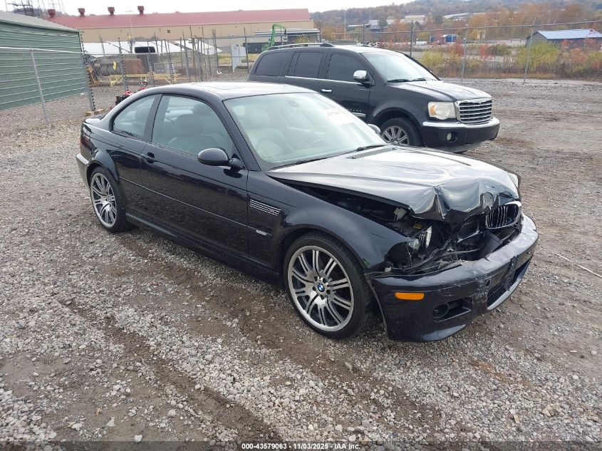 2003 BMW M3 Black VIN: WBSBL93413JR19662