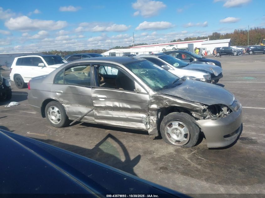 2003 Honda Civic Hybrid VIN: JHMES96663S019031 Lot: 43579093