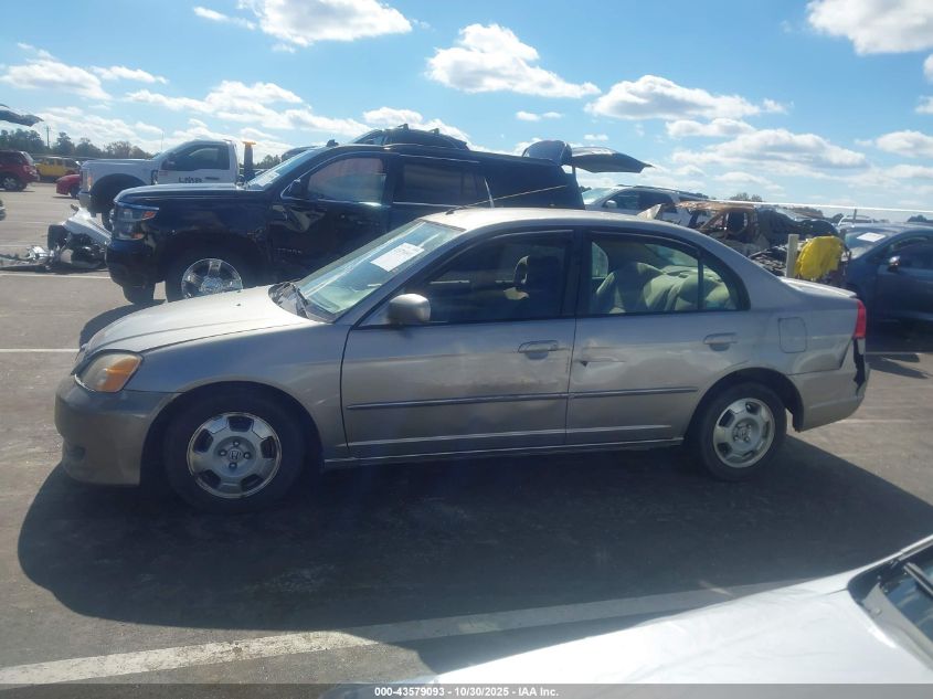 2003 Honda Civic Hybrid VIN: JHMES96663S019031 Lot: 43579093