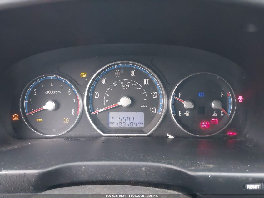 2009 Hyundai Santa Fe Limited VIN: 5NMSH73E59H273627 Lot: 43579521