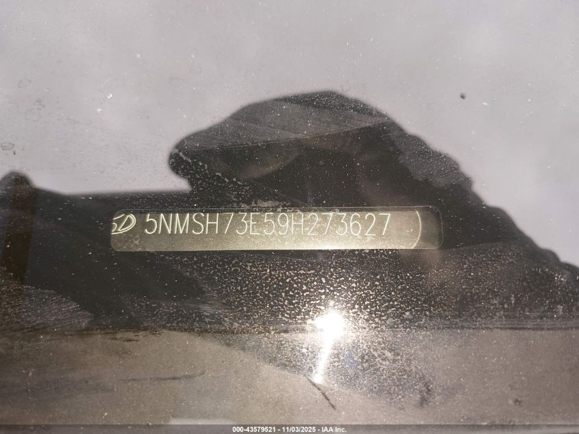 2009 Hyundai Santa Fe Limited VIN: 5NMSH73E59H273627 Lot: 43579521