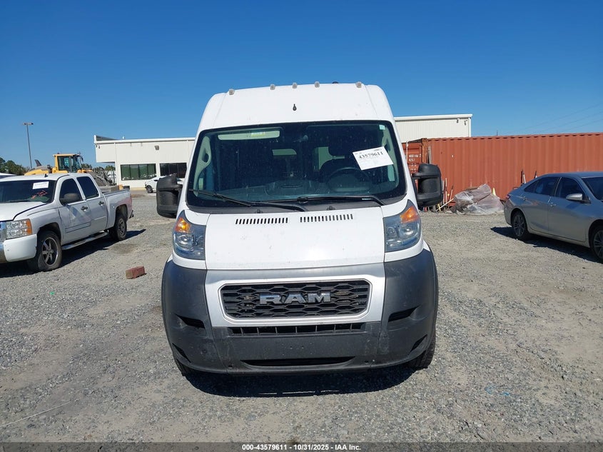 2019 Ram Promaster 2500 High Roof 136 Wb VIN: 3C6TRVCG8KE525768 Lot: 43579611
