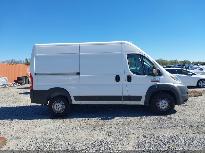 2019 Ram Promaster 2500 High Roof 136 Wb VIN: 3C6TRVCG8KE525768 Lot: 43579611