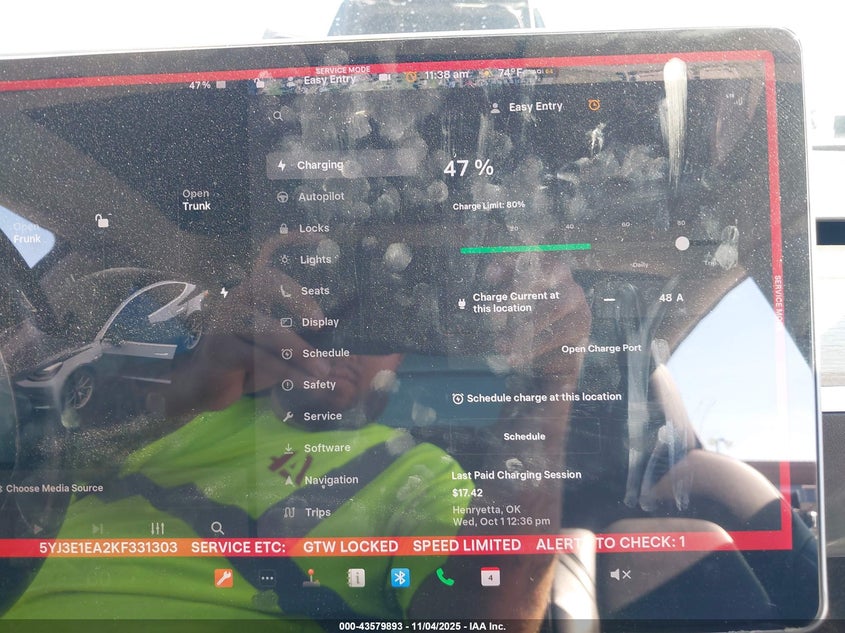 2019 Tesla Model 3 Long Range/Mid Range/Standard Range/Standard Range Plus VIN: 5YJ3E1EA2KF331303 Lot: 43579893