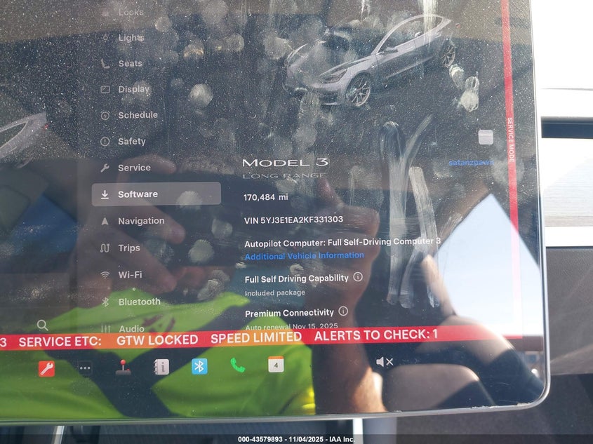 2019 Tesla Model 3 Long Range/Mid Range/Standard Range/Standard Range Plus VIN: 5YJ3E1EA2KF331303 Lot: 43579893