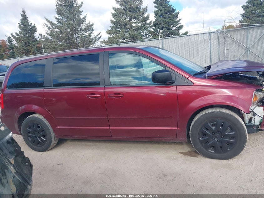 2017 Dodge Grand Caravan Se VIN: 2C4RDGBG0HR563856 Lot: 43580024