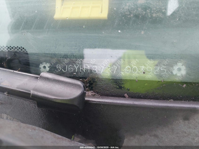 2007 Honda Element Ex VIN: 5J6YH18727L003925 Lot: 43580042