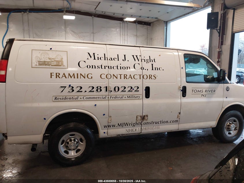 2015 Chevrolet Express 2500 Work Van VIN: 1GCWGFFF2F1107459 Lot: 43580055