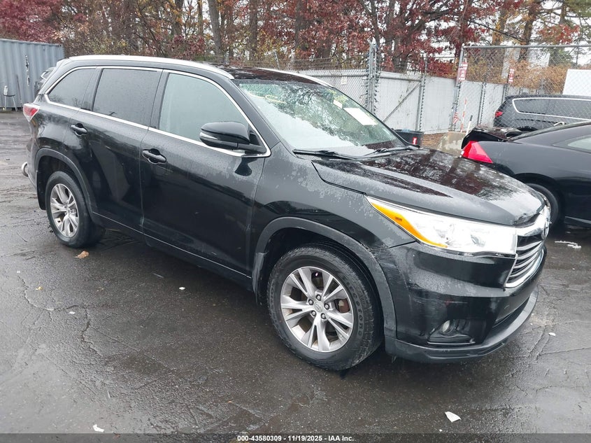 2015 TOYOTA HIGHLANDER XLE V6 - 5TDJKRFH5FS124822
