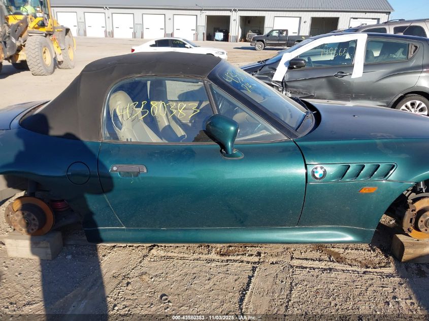 1996 BMW Z3 1.9 VIN: 4USCH7320TLB68040 Lot: 43580383