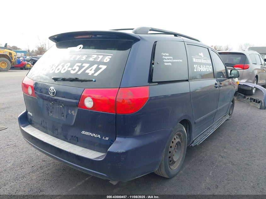 5TDZA23C66S505133 2006 TOYOTA SIENNA photo no. 4