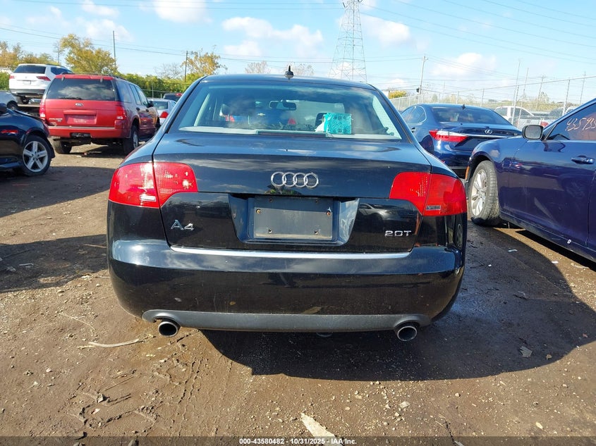 2007 Audi A4 2.0T VIN: WAUAF78EX7A112480 Lot: 43580482