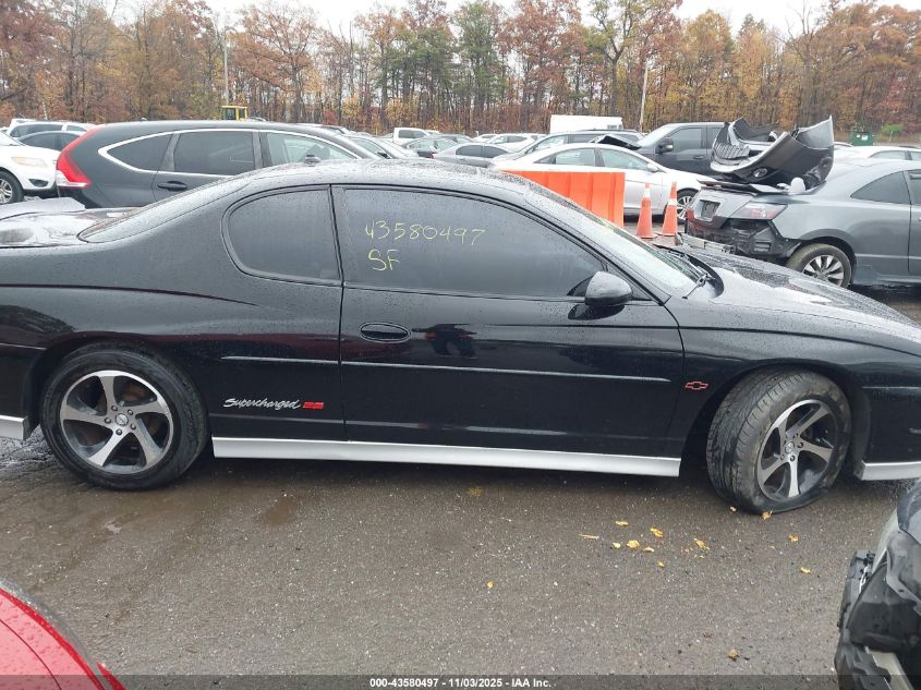 2004 Chevrolet Monte Carlo Supercharged Ss VIN: 2G1WZ151249209817 Lot: 43580497